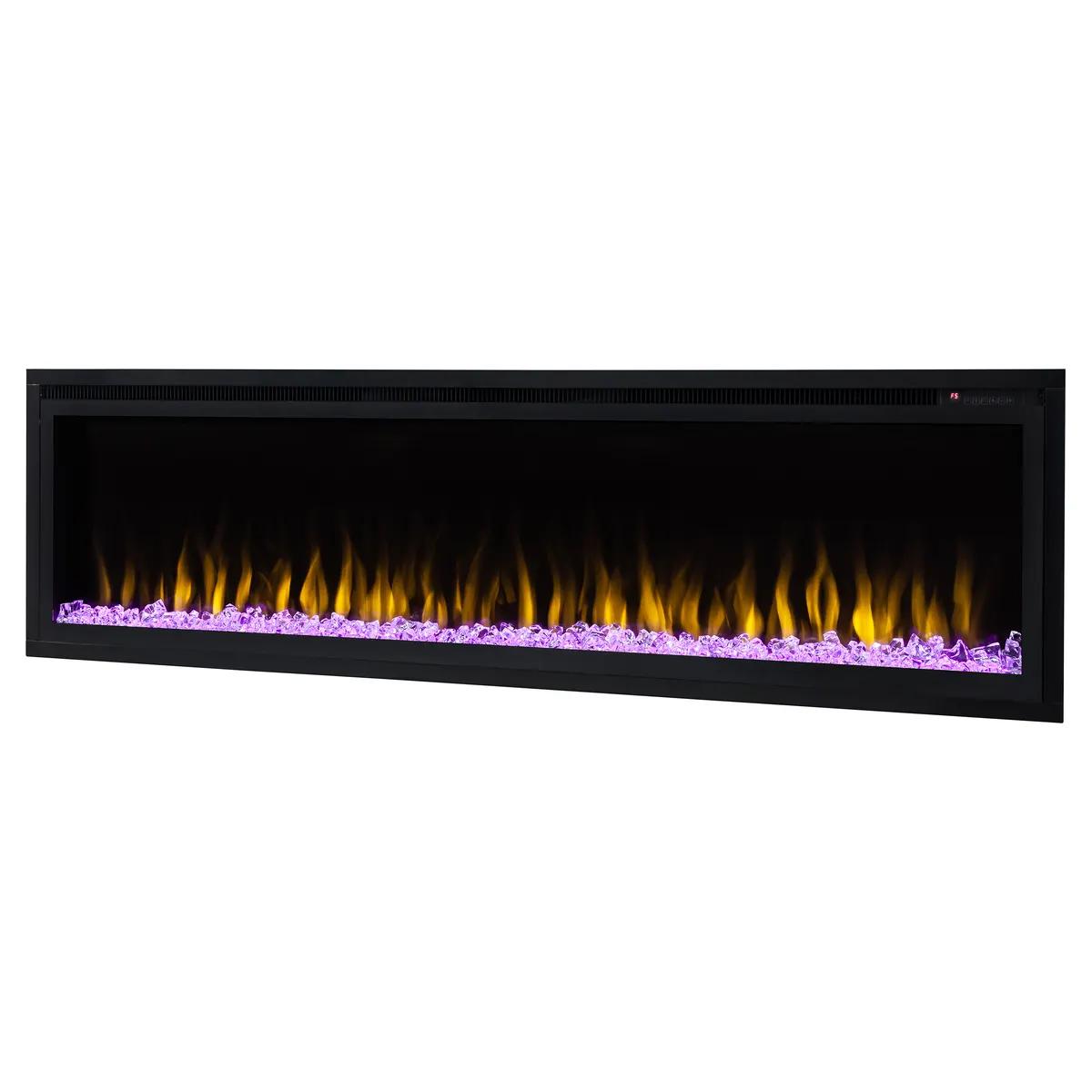 Портал каминный из МДФ линейный RealFlame Denver 60 черный матовый, чёрный, для очага Saphir 60